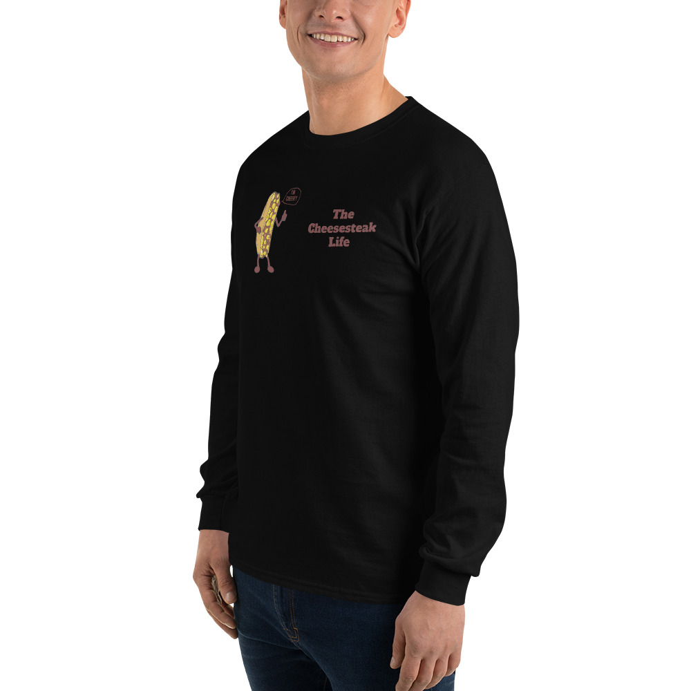 Long Sleeve T-Shirt - Cheesesteak Life - Amigo Dan - Cheesey Beach - Image 3