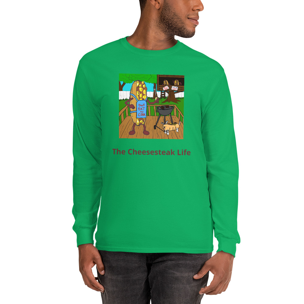 Long Sleeve Shirt - Cheesesteak Life - Cheesey Bar-B-Que - Image 5
