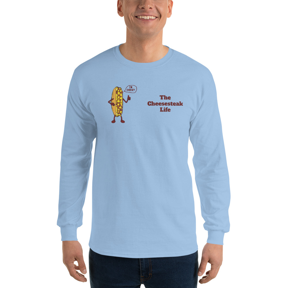 Long Sleeve T-Shirt - Cheesesteak Life - Amigo Dan - Cheesey Beach - Image 21