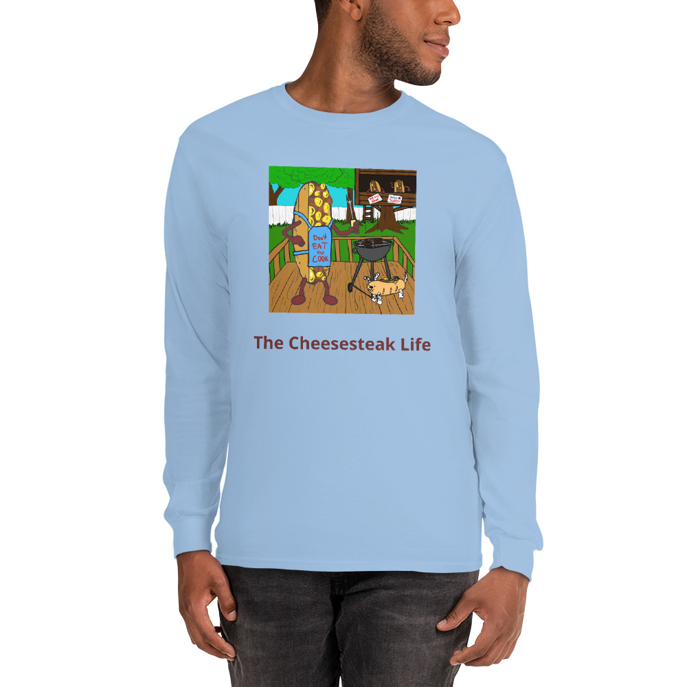 Long Sleeve Shirt - Cheesesteak Life - Cheesey Bar-B-Que - Image 7