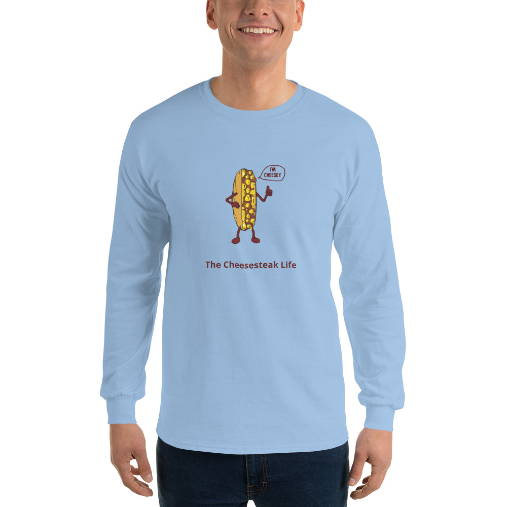 Long Sleeve Shirt - Cheesesteak Life - Mr. Cheesey - Image 6
