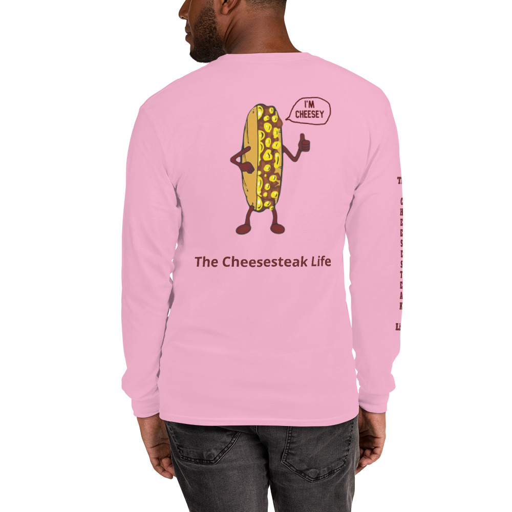 Long Sleeve T-Shirt - Cheesesteak Life - Amigo Dan - Mr. Cheesey on back - TCL on arm - Image 22