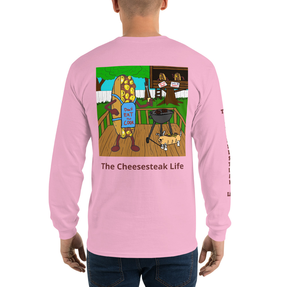 Long Sleeve Shirt - Cheesesteak Life - Amigo Dan - Cheesey Bar-B-Que on back - TCL on arm - Image 20