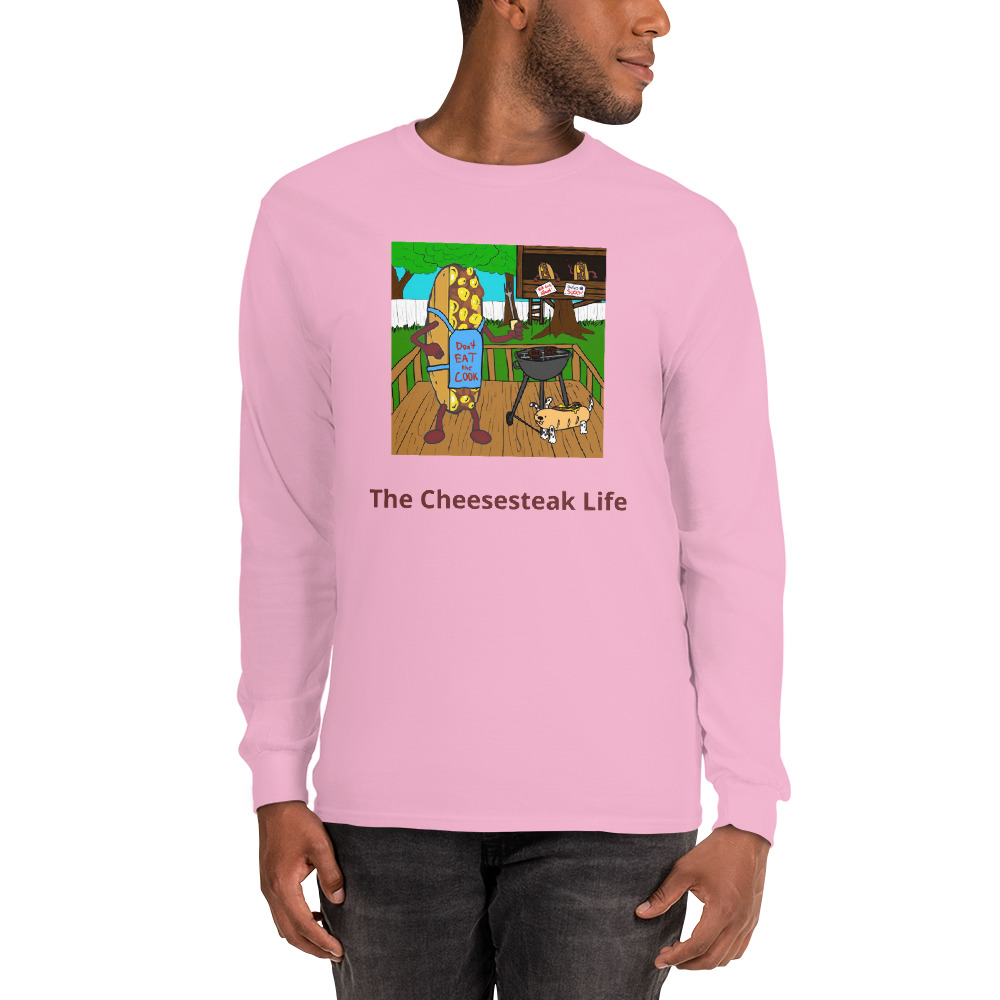 Long Sleeve Shirt - Cheesesteak Life - Cheesey Bar-B-Que - Image 8