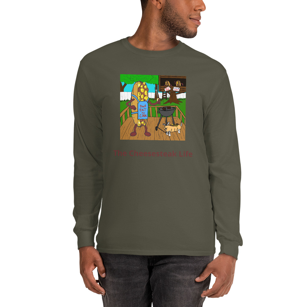 Long Sleeve Shirt - Cheesesteak Life - Cheesey Bar-B-Que - Image 4