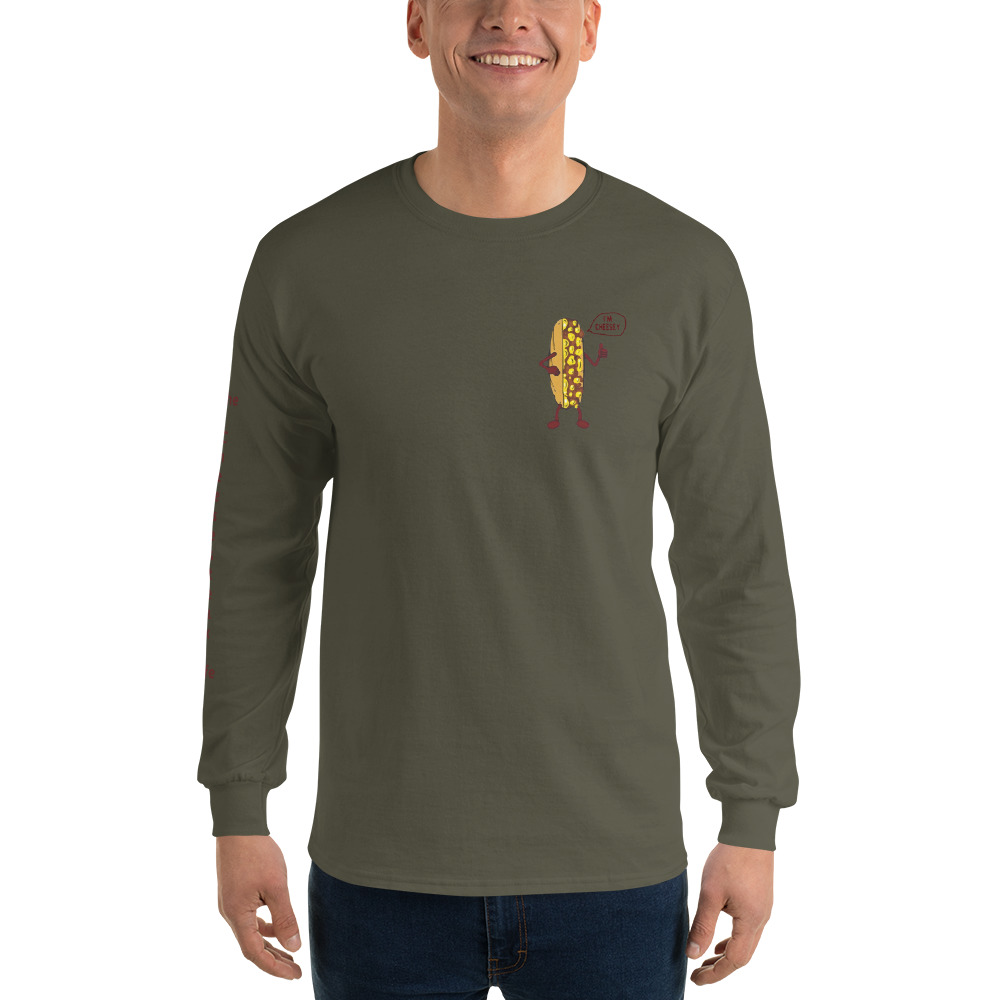 Long Sleeve T-Shirt - Cheesesteak Life - Amigo Dan - Cheesey Beach - TCL on arm - Image 13
