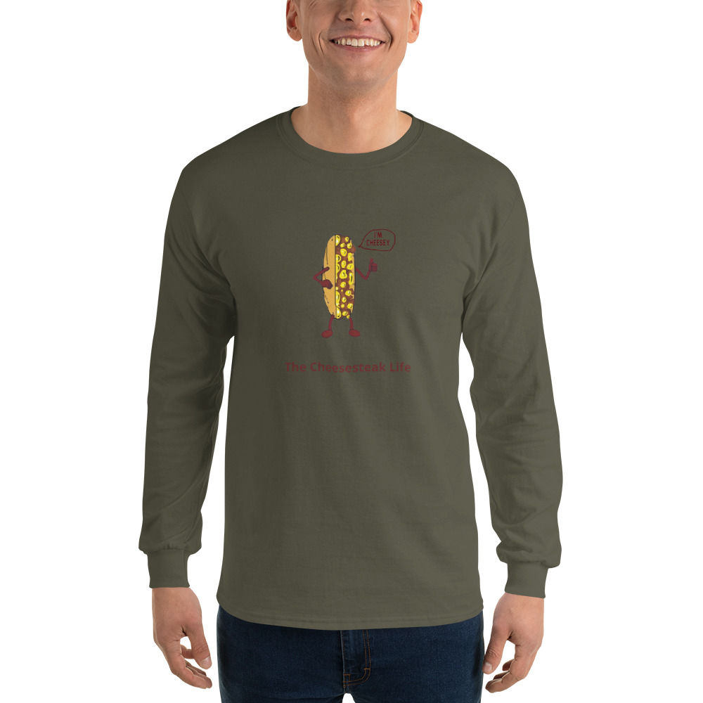 Long Sleeve Shirt - Cheesesteak Life - Mr. Cheesey - Image 4