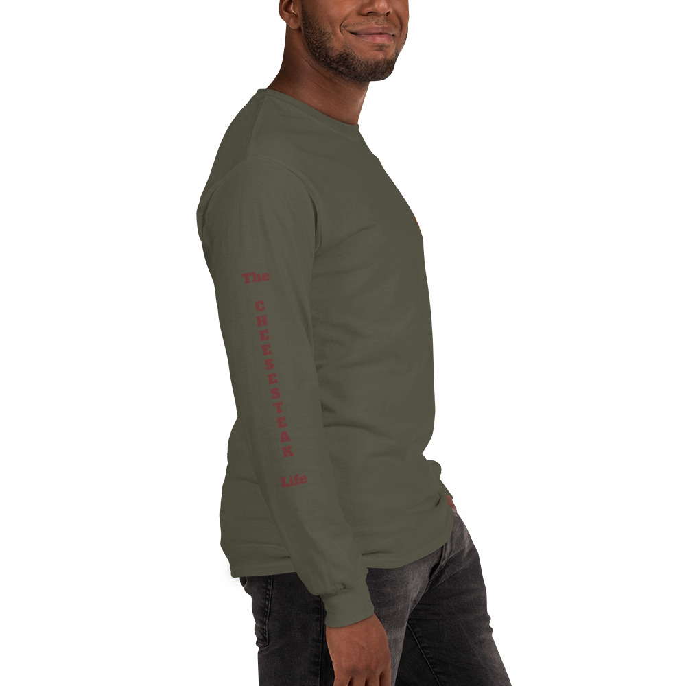 Long Sleeve T-Shirt - Cheesesteak Life - Amigo Dan - Mr. Cheesey on back - TCL on arm - Image 16