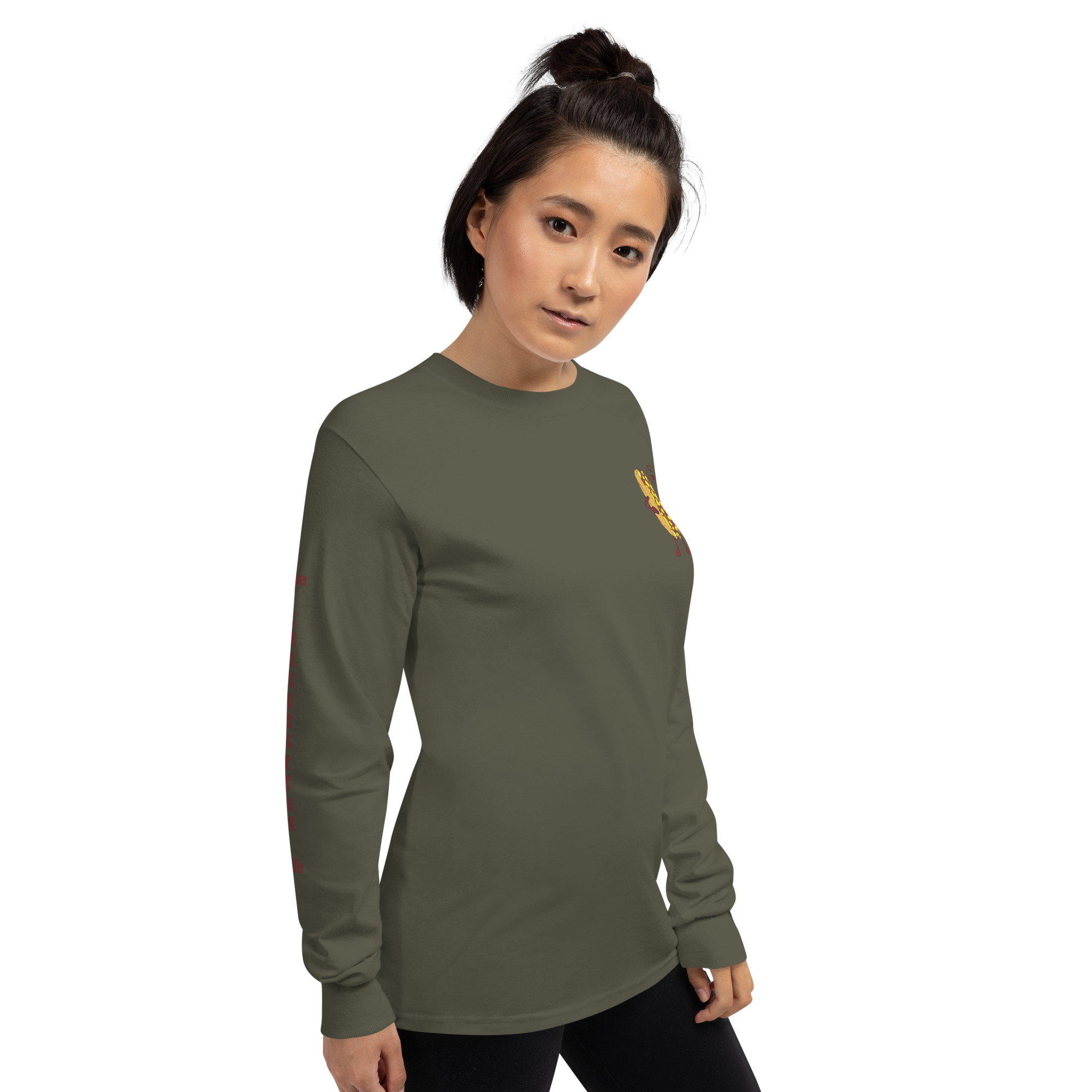 Long Sleeve Shirt - Cheesesteak Life - Amigo Dan - Cheesey Fishnet Stockings on back - TCL on arm - Image 12