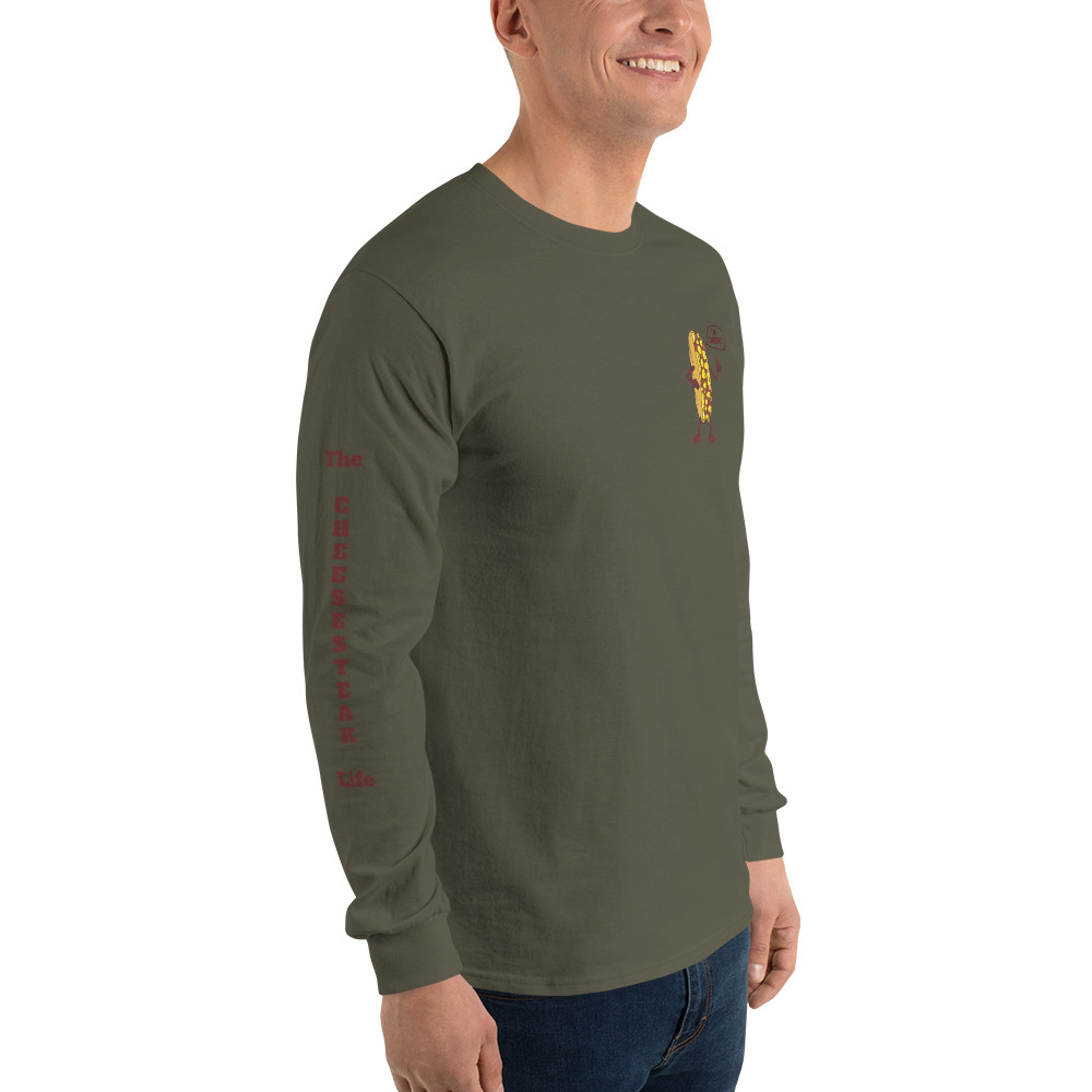 Long Sleeve Shirt - Cheesesteak Life - Amigo Dan - Cheesey Bar-B-Que on back - TCL on arm - Image 12