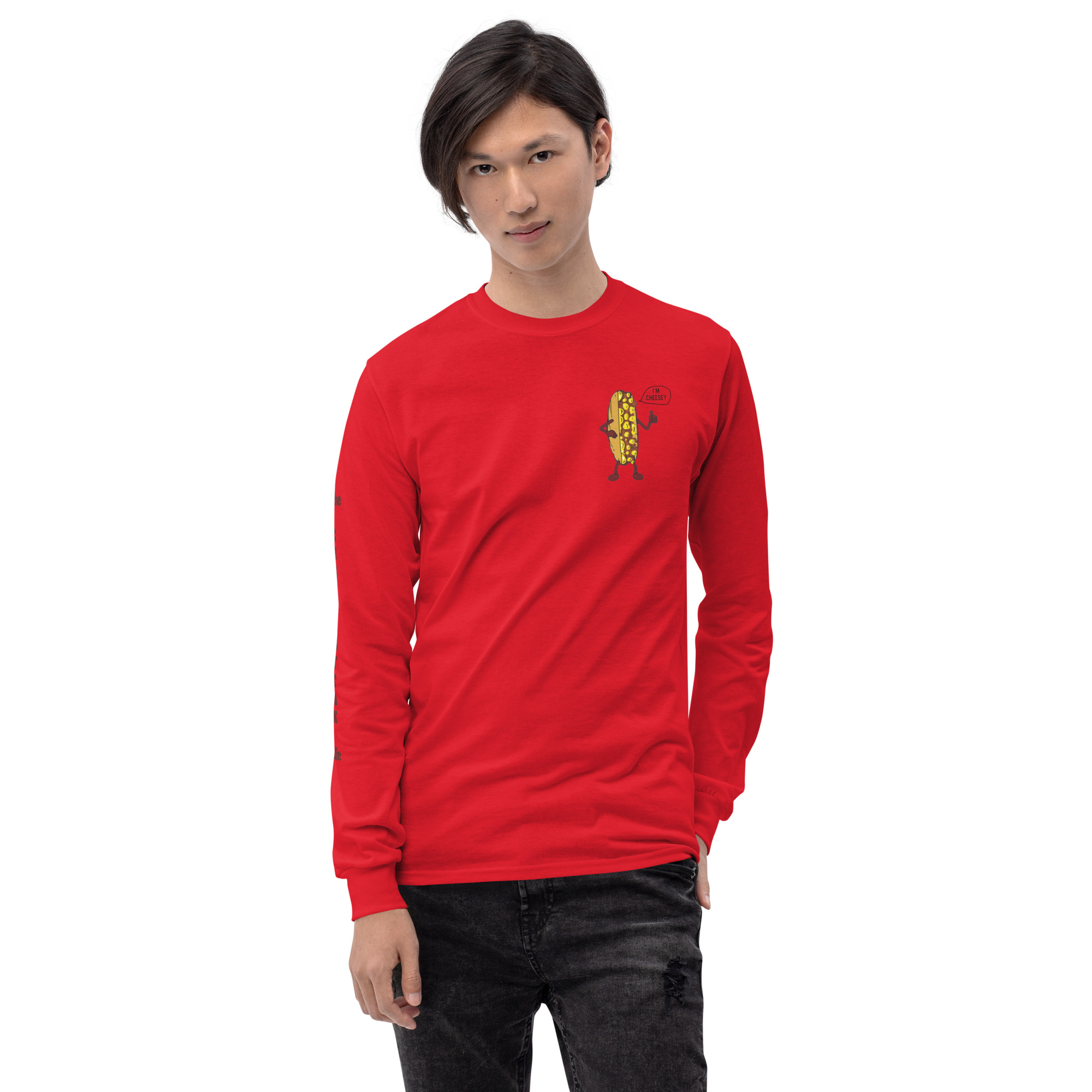 Long Sleeve T-Shirt - Cheesesteak Life - Amigo Dan - Cheesey Beach on back - TCL on arm - Image 4