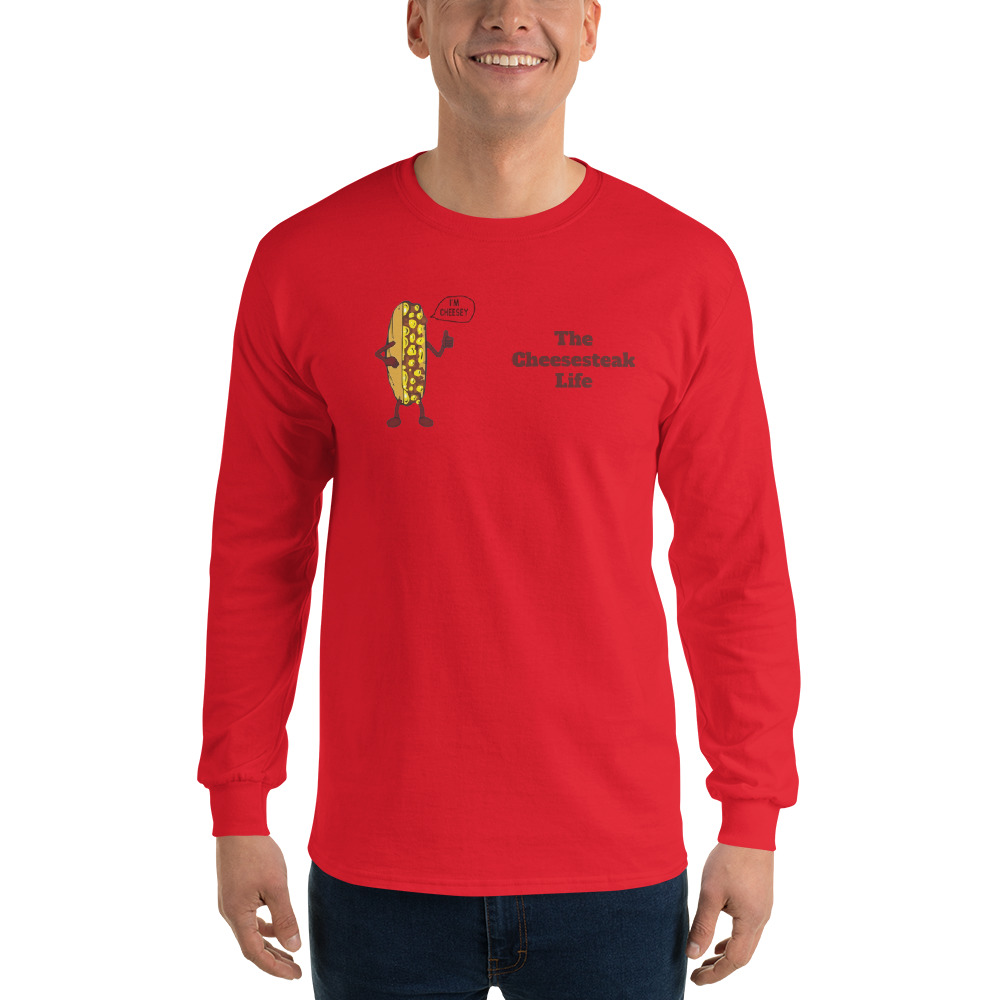 Long Sleeve T-Shirt - Cheesesteak Life - Amigo Dan - Cheesey Beach - Image 5
