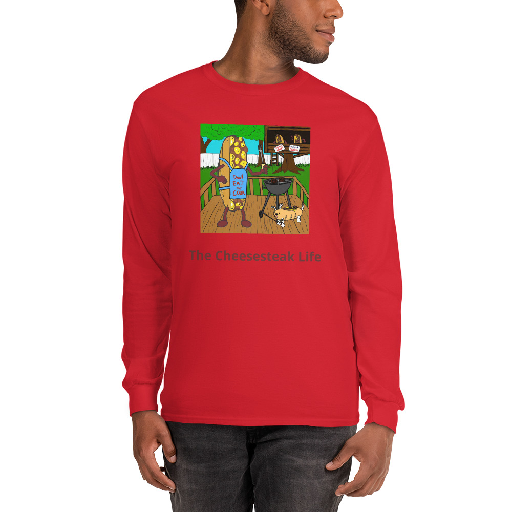 Long Sleeve Shirt - Cheesesteak Life - Cheesey Bar-B-Que - Image 2