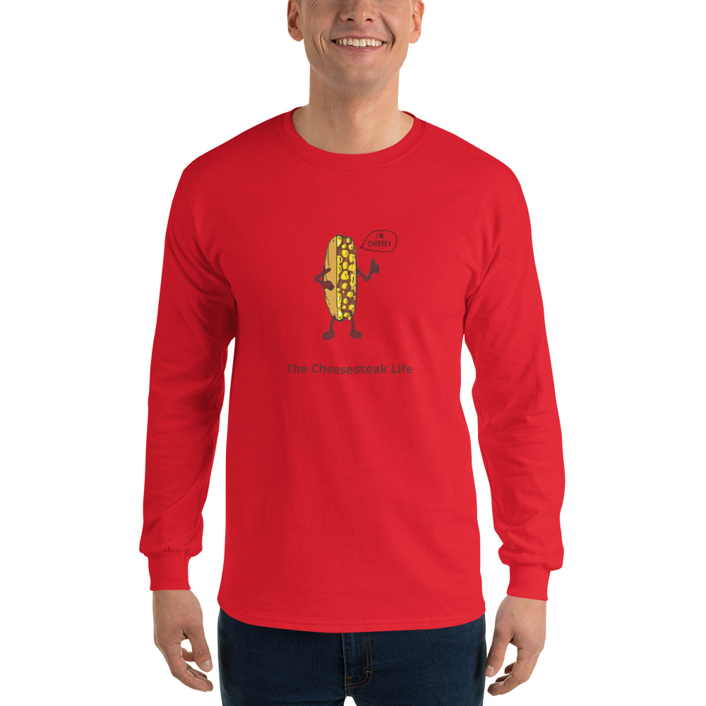 Long Sleeve Shirt - Cheesesteak Life - Mr. Cheesey - Image 2