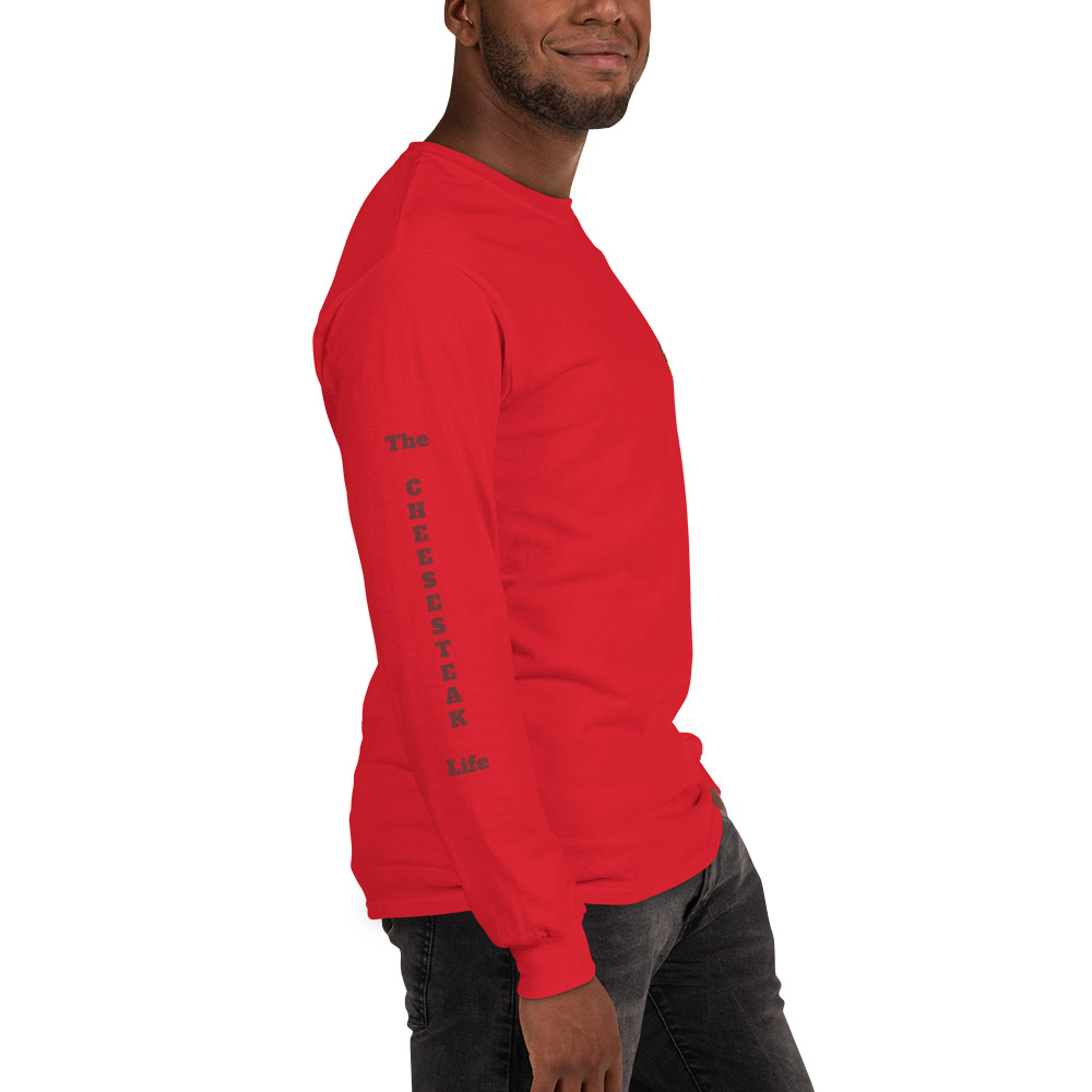 Long Sleeve T-Shirt - Cheesesteak Life - Amigo Dan - Mr. Cheesey on back - TCL on arm - Image 8