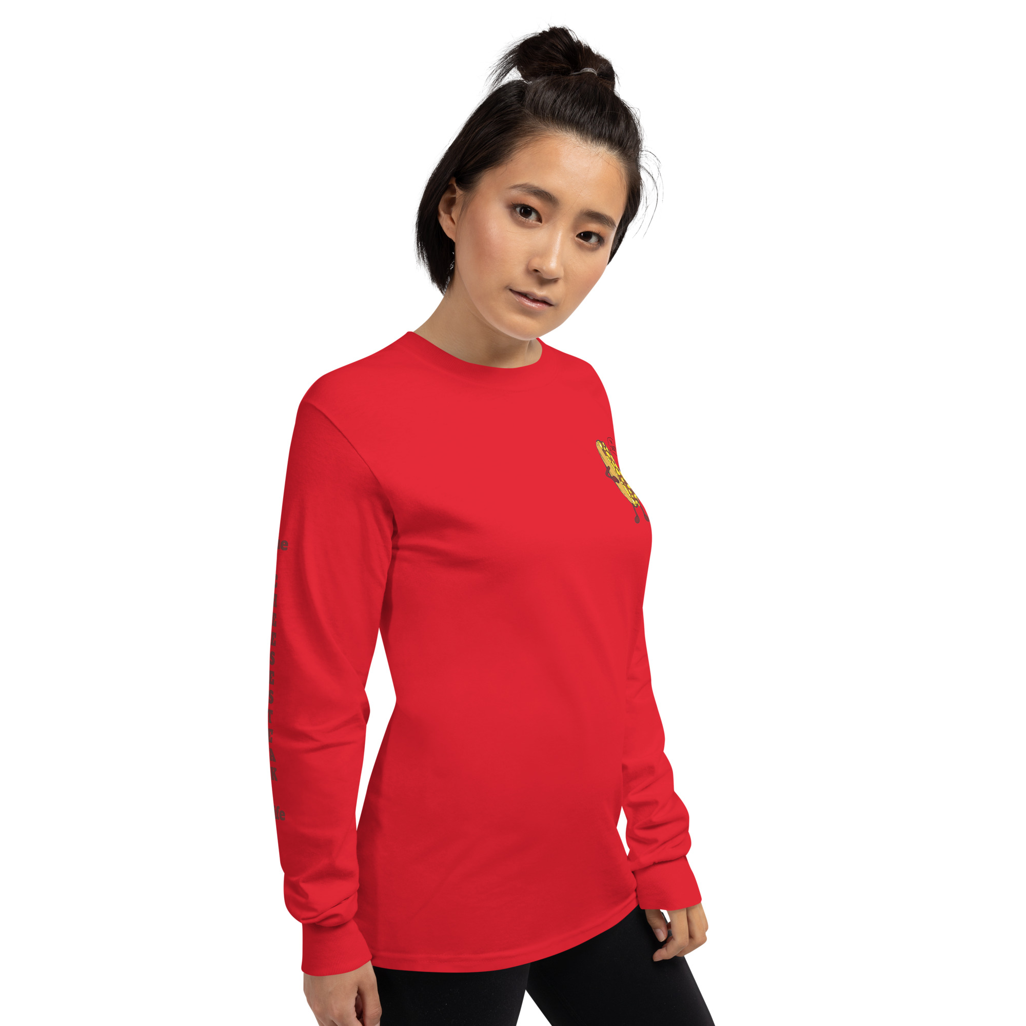 Long Sleeve Shirt - Cheesesteak Life - Amigo Dan - Cheesey Fishnet Stockings on back - TCL on arm - Image 6