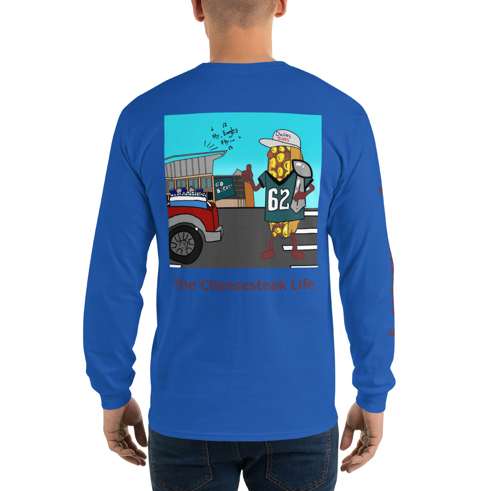 Long Sleeve Shirt - Cheesesteak Life - Amigo Dan - Cheesey Eagles Fan on back - TCL on arm - Image 11