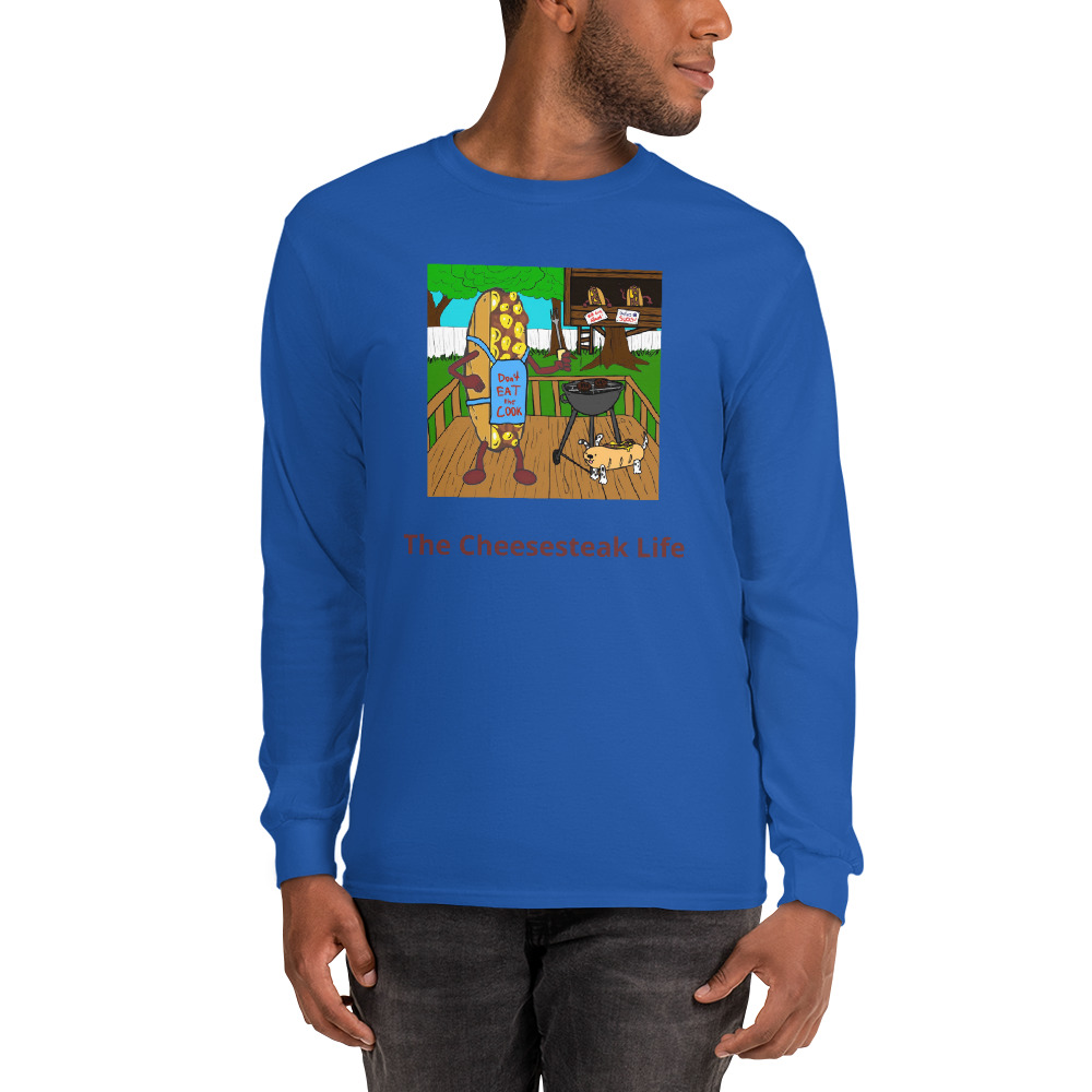 Long Sleeve Shirt - Cheesesteak Life - Cheesey Bar-B-Que - Image 3