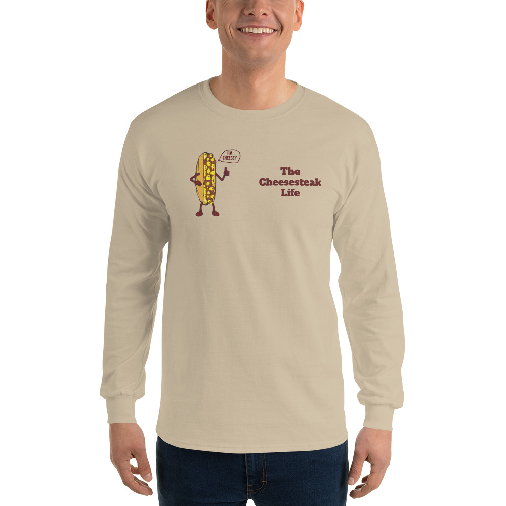 Long Sleeve T-Shirt - Cheesesteak Life - Amigo Dan - Cheesey Beach - Image 25