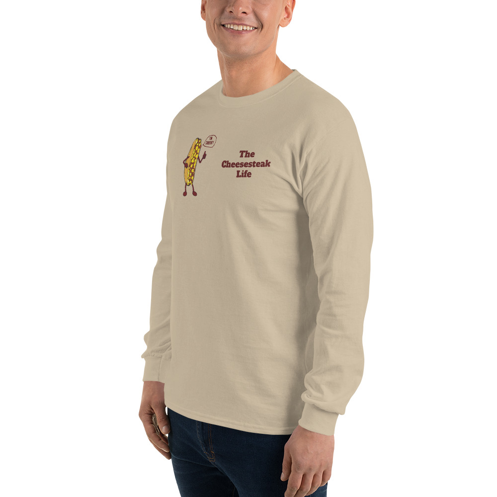 Long Sleeve T-Shirt - Cheesesteak Life - Amigo Dan - Cheesey Beach - Image 27