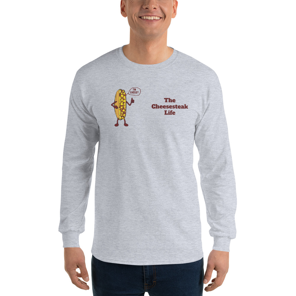 Long Sleeve T-Shirt - Cheesesteak Life - Amigo Dan - Cheesey Beach - Image 17