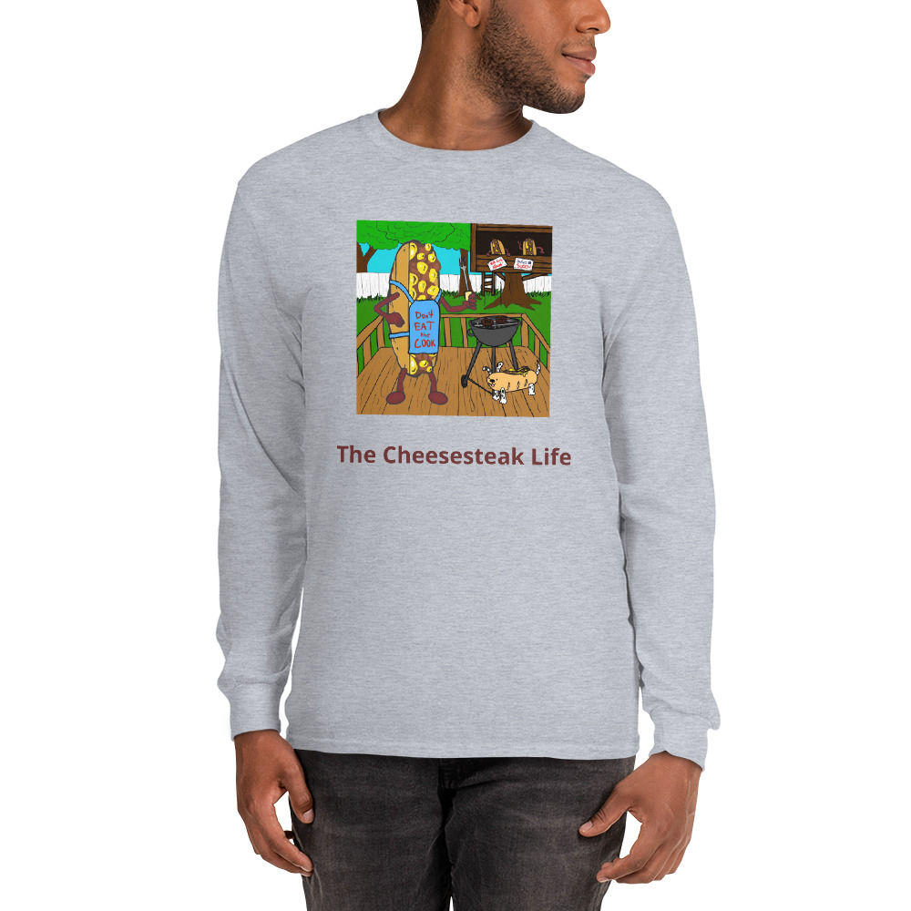 Long Sleeve Shirt - Cheesesteak Life - Cheesey Bar-B-Que - Image 6