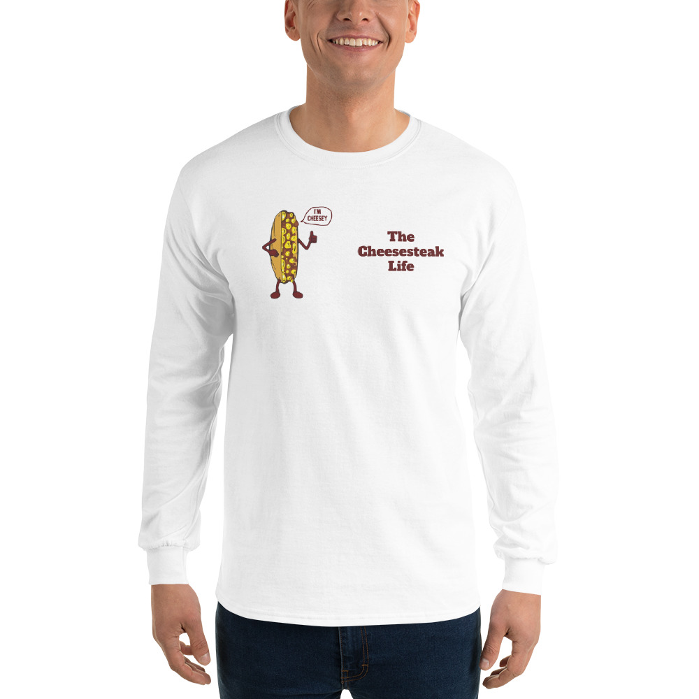 Long Sleeve T-Shirt - Cheesesteak Life - Amigo Dan - Cheesey Beach - Image 33