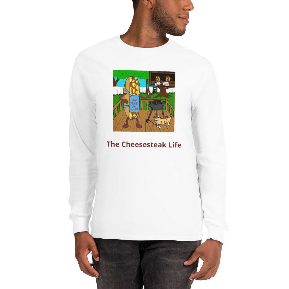 Long Sleeve Shirt - Cheesesteak Life - Cheesey Bar-B-Que - Image 9