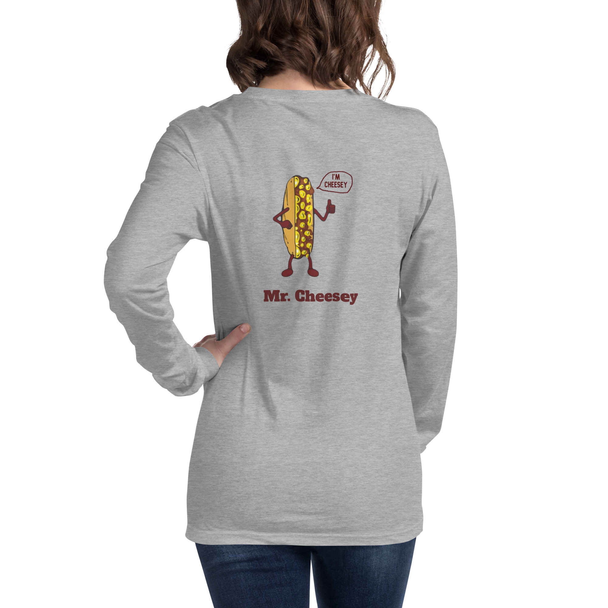 Bella Long Sleeve Tee - Cheesesteak Life - Amigo Dan - Mr. Cheesey - Image 34