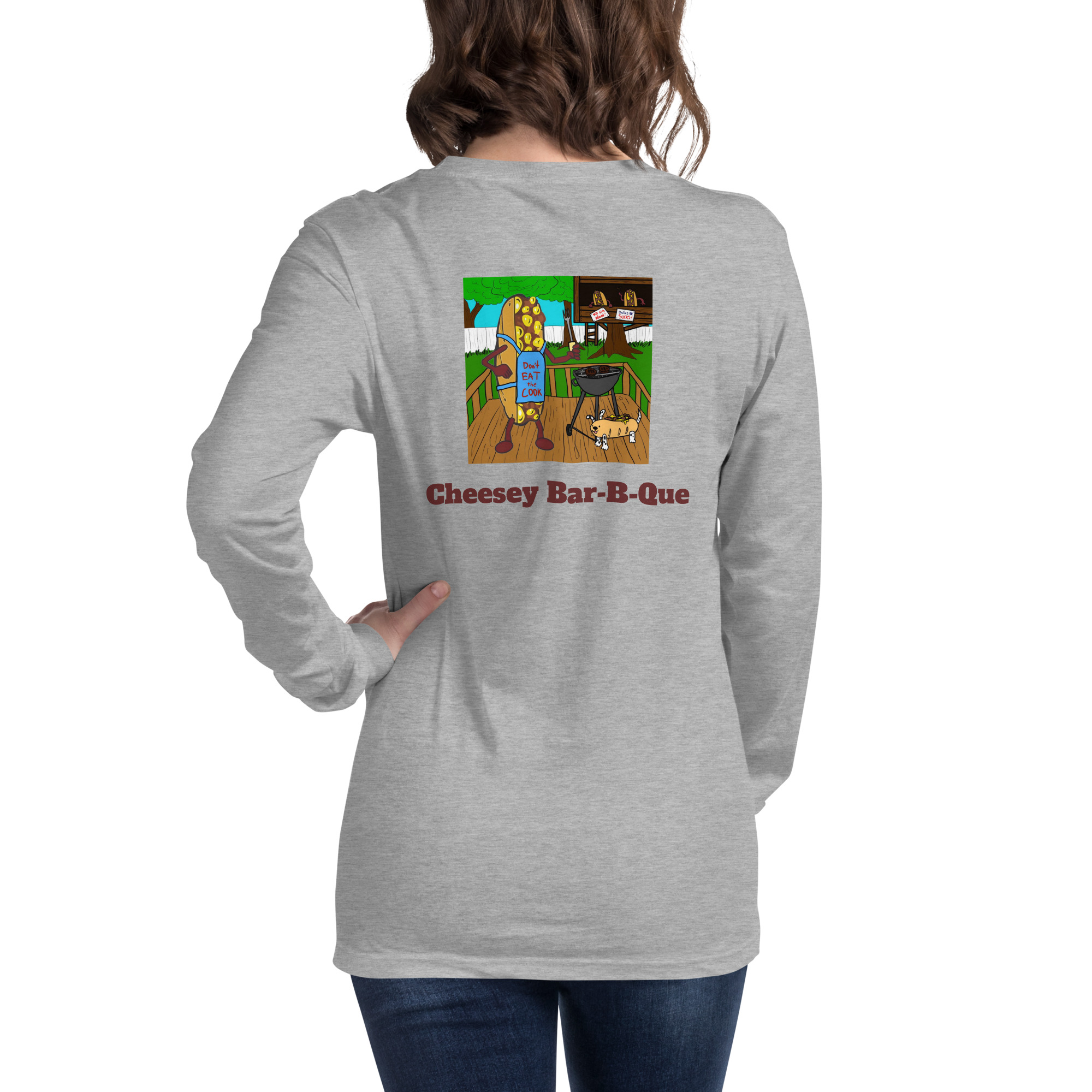 Long Sleeve Shirt - Cheesesteak Life - Amigo Dan - Cheesey Bar-B-Que - Image 18