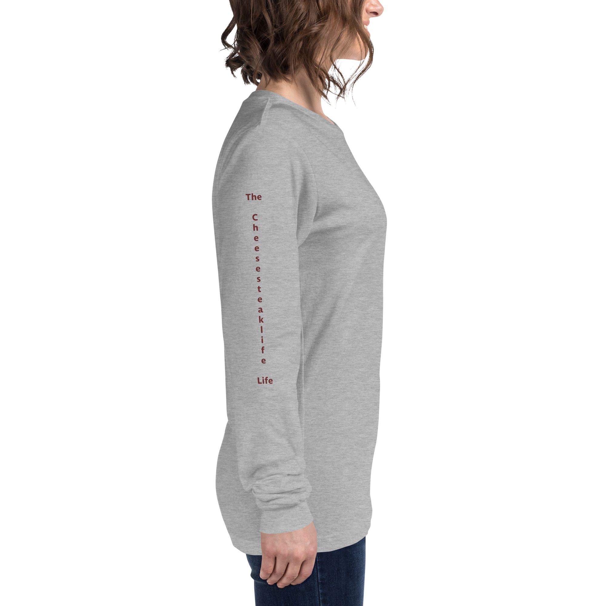 Long Sleeve T-Shirt - Cheesesteak Life - Amigo Dan - Cheesey History - TCL on arm - Image 18