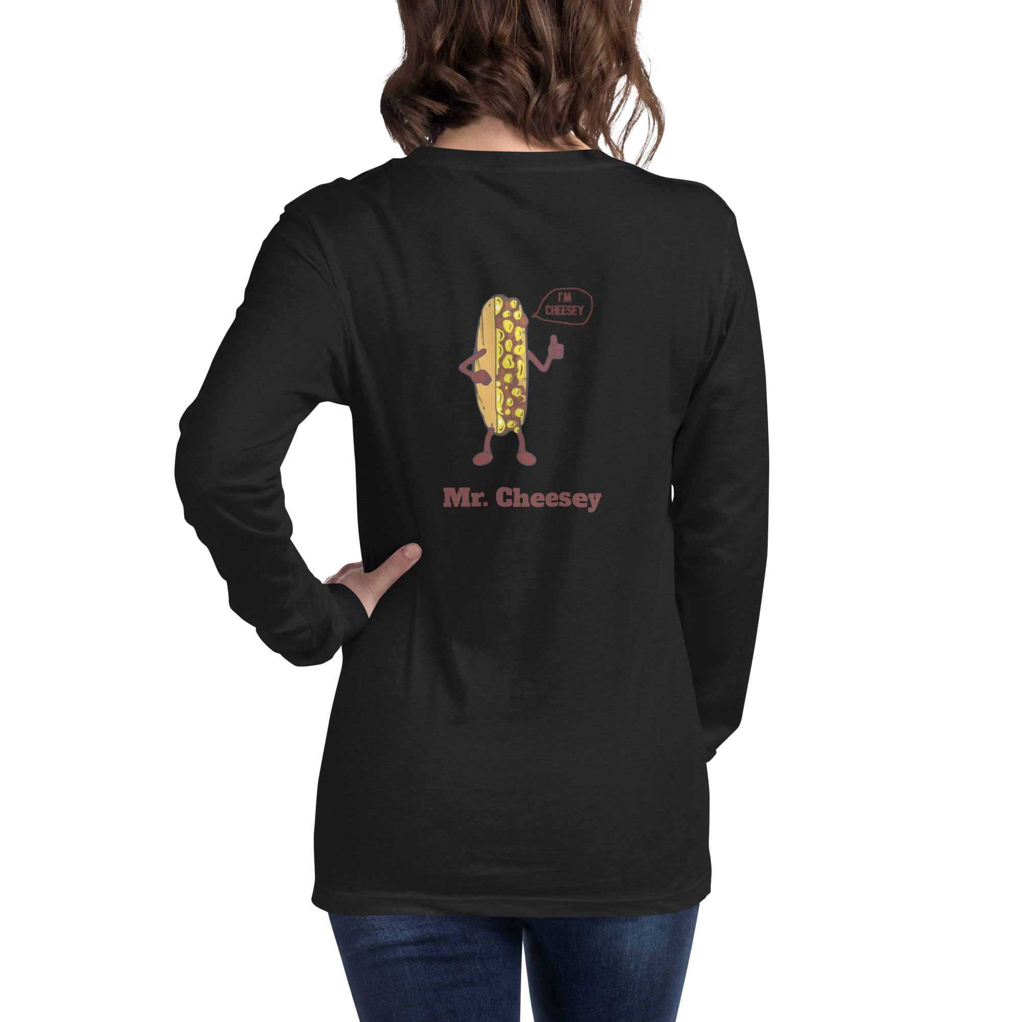 Bella Long Sleeve Tee - Cheesesteak Life - Amigo Dan - Mr. Cheesey - Image 2