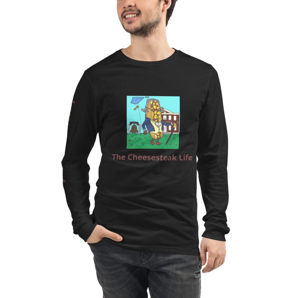 Bella Long Sleeve Shirt - Cheesesteak Life - Cheesey History