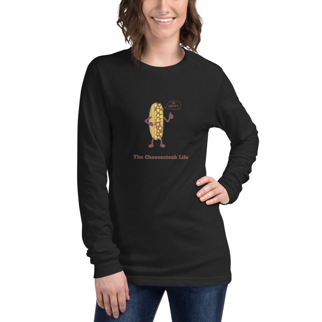 Bella Long Sleeve Shirt - The Cheesesteak Life - Cheesey Eagles Fan