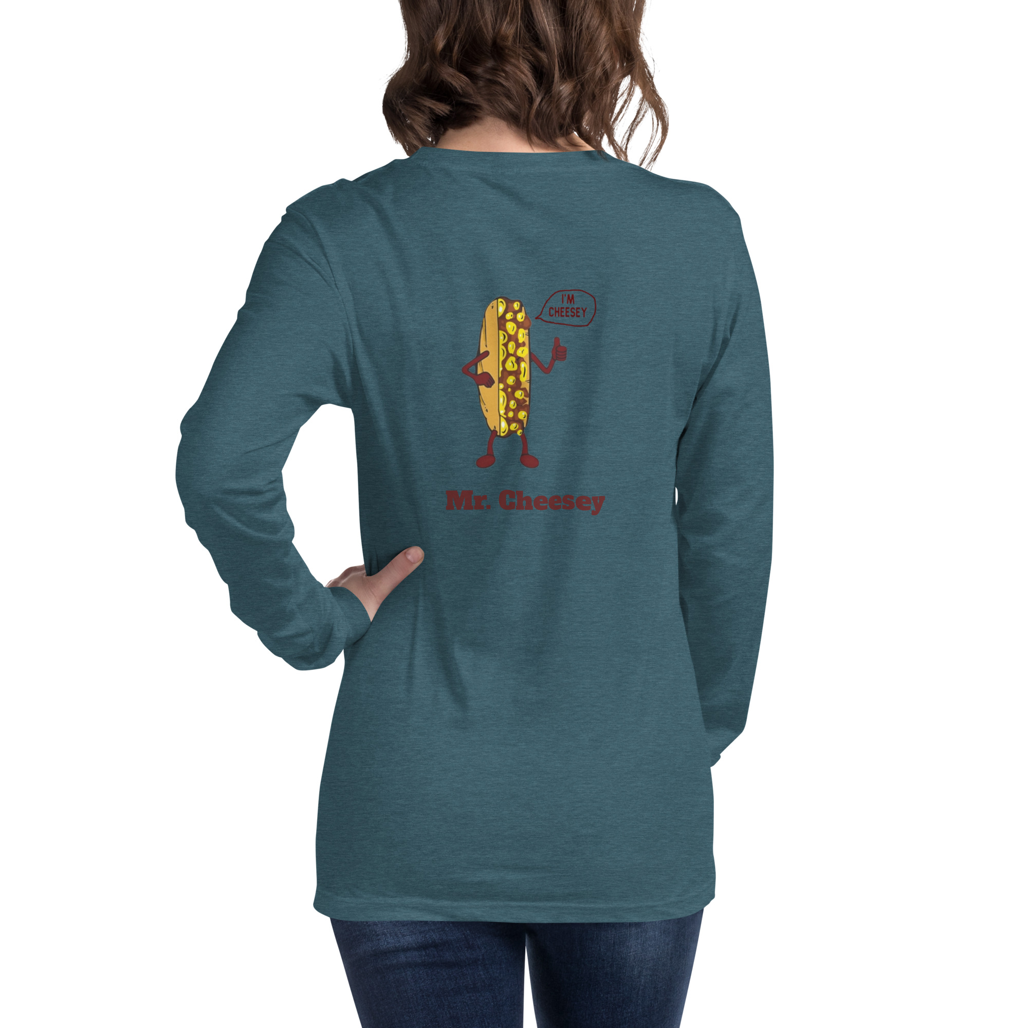 Bella Long Sleeve Tee - Cheesesteak Life - Amigo Dan - Mr. Cheesey - Image 22