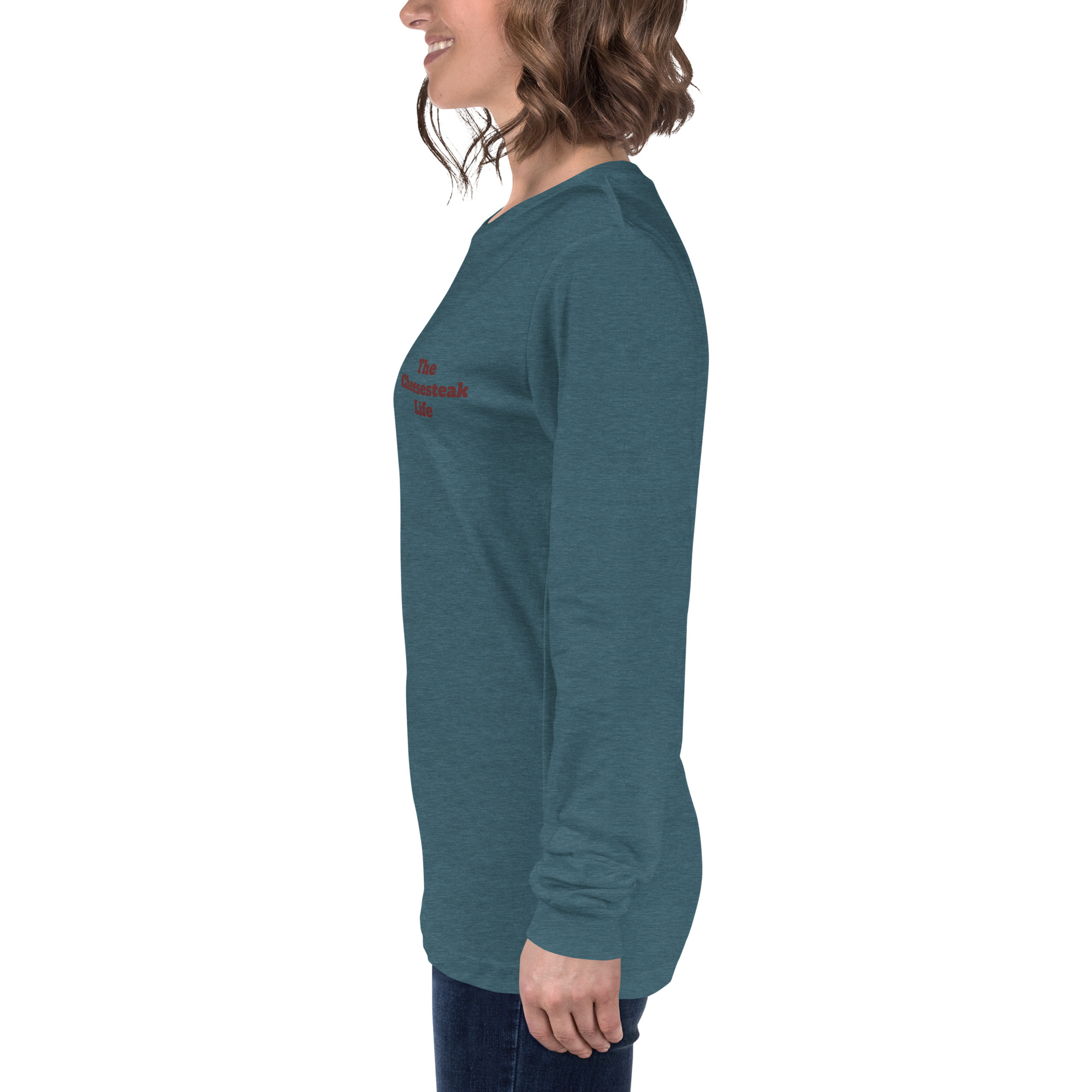 Bella Long Sleeve Tee - Cheesesteak Life - Amigo Dan - Mr. Cheesey - Image 23
