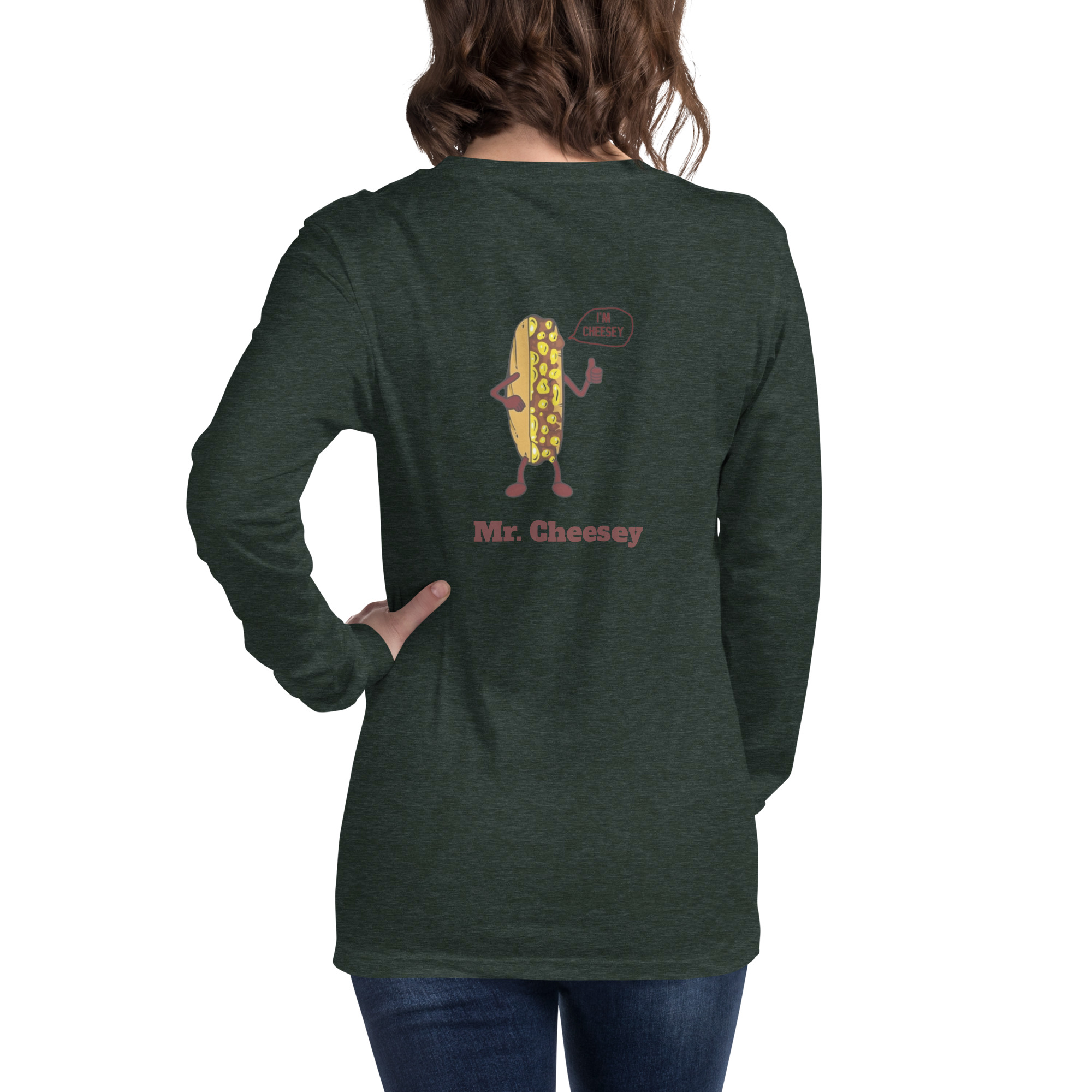 Bella Long Sleeve Tee - Cheesesteak Life - Amigo Dan - Mr. Cheesey - Image 14