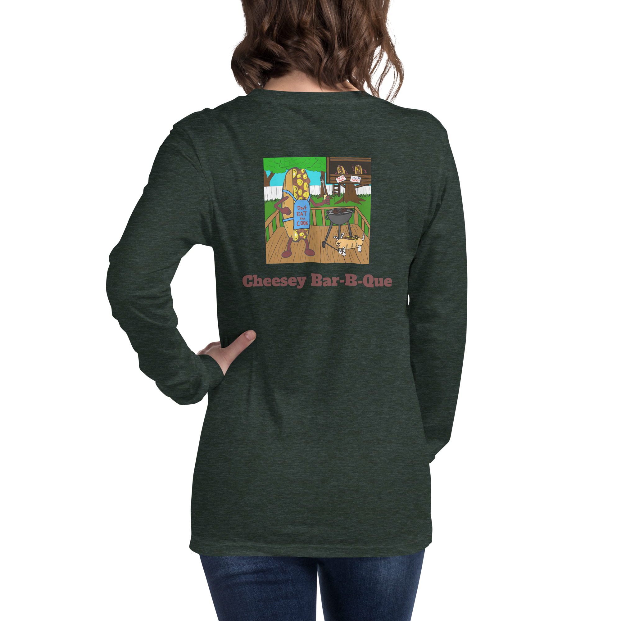 Long Sleeve Shirt - Cheesesteak Life - Amigo Dan - Cheesey Bar-B-Que - Image 8