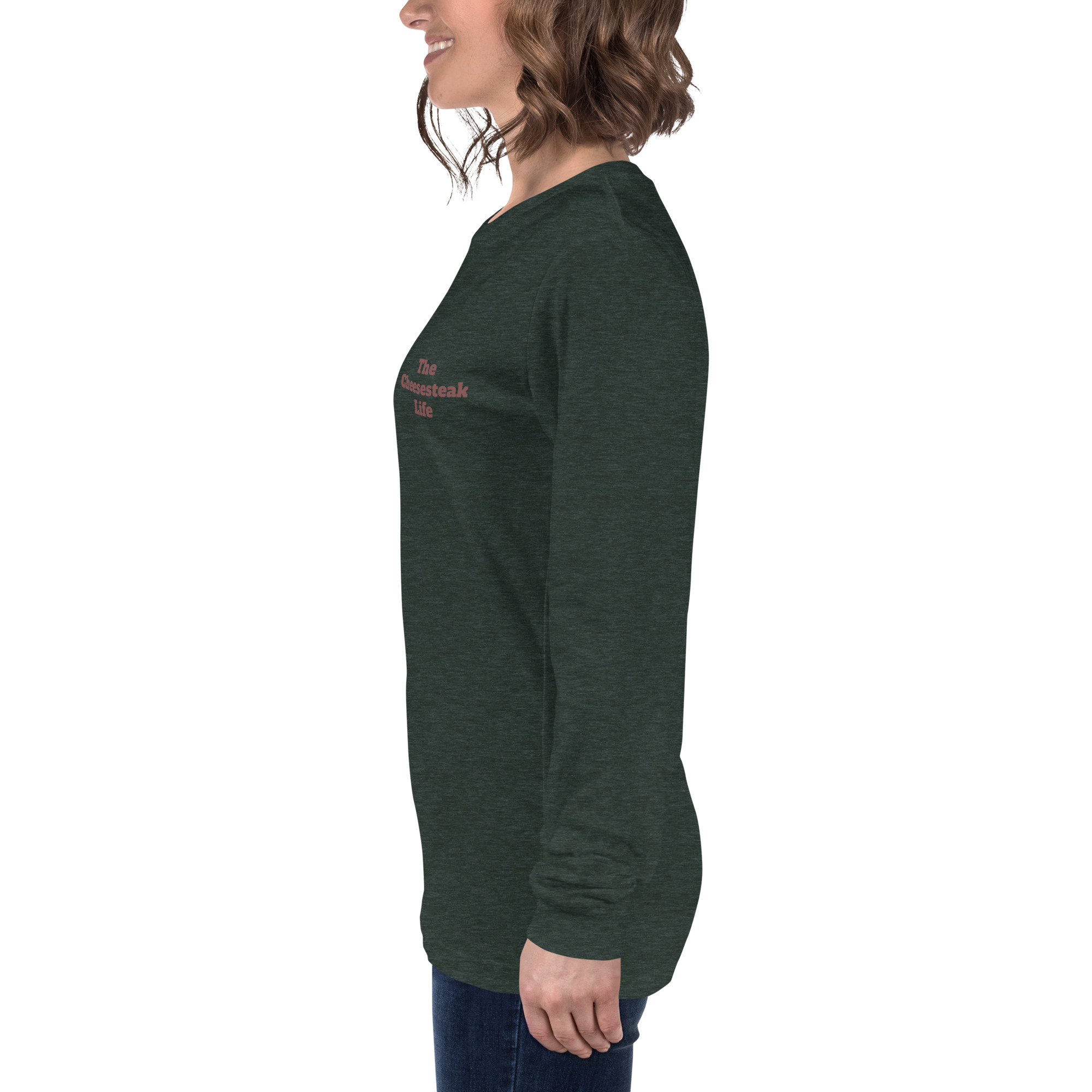 Bella Long Sleeve Tee - Cheesesteak Life - Amigo Dan - Mr. Cheesey - Image 15