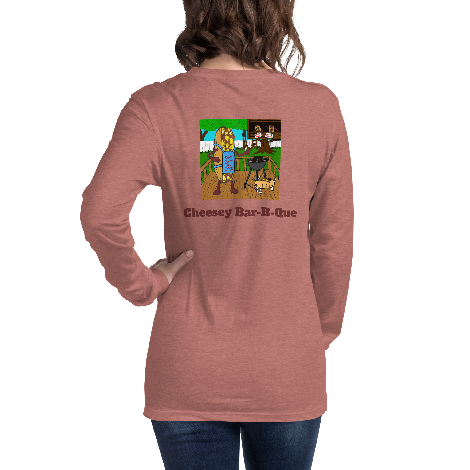 Long Sleeve Shirt - Cheesesteak Life - Amigo Dan - Cheesey Bar-B-Que - Image 16