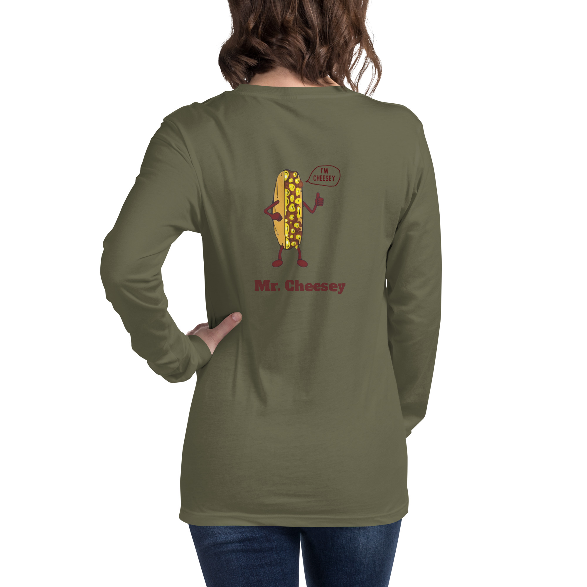 Bella Long Sleeve Tee - Cheesesteak Life - Amigo Dan - Mr. Cheesey - Image 26