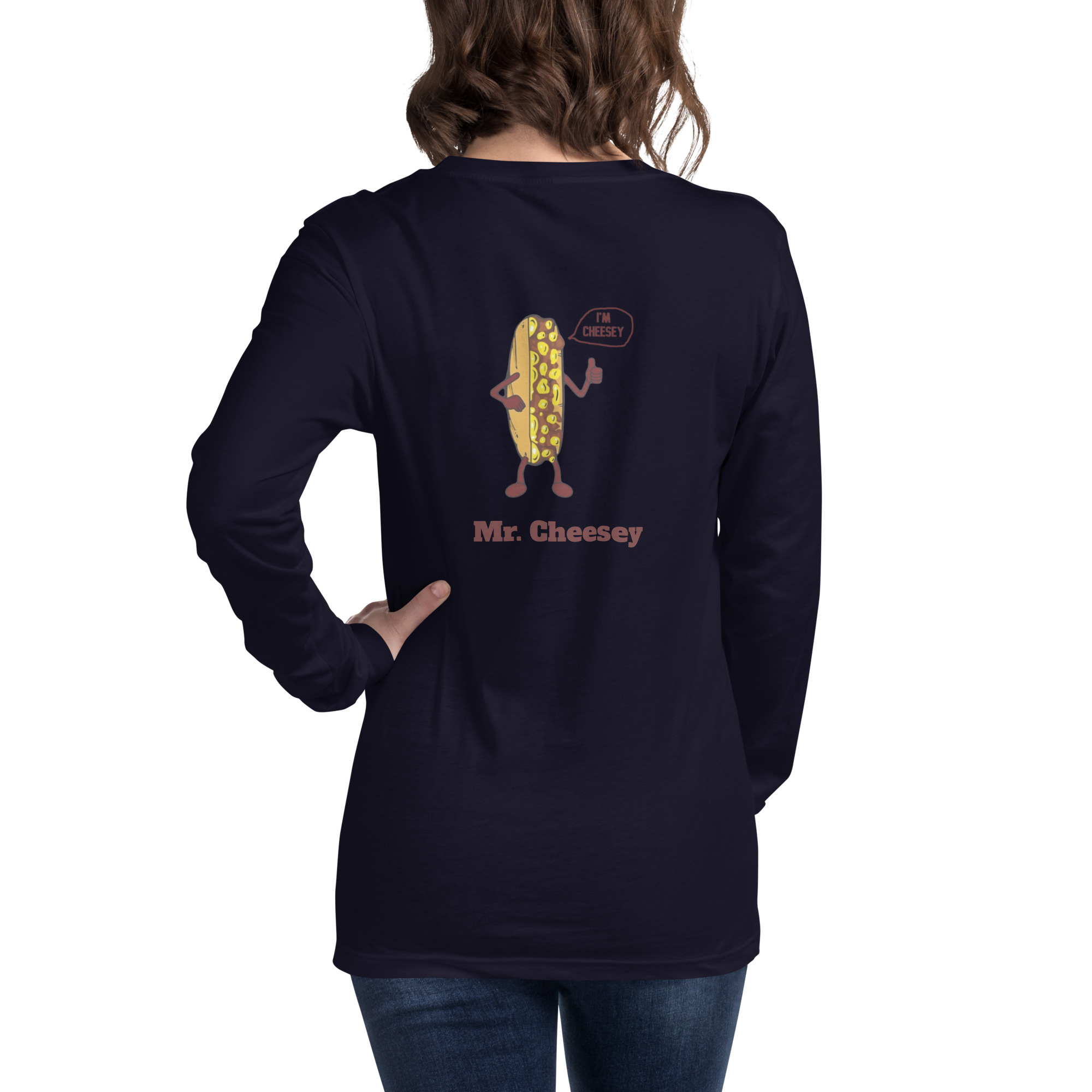 Bella Long Sleeve Tee - Cheesesteak Life - Amigo Dan - Mr. Cheesey - Image 6