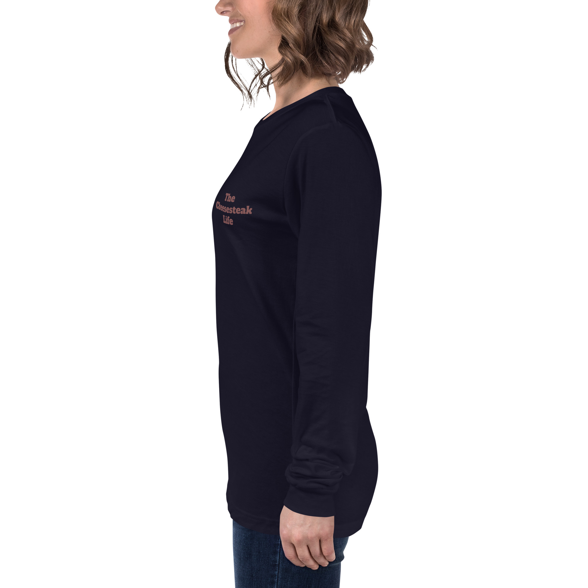 Bella Long Sleeve Tee - Cheesesteak Life - Amigo Dan - Mr. Cheesey - Image 7
