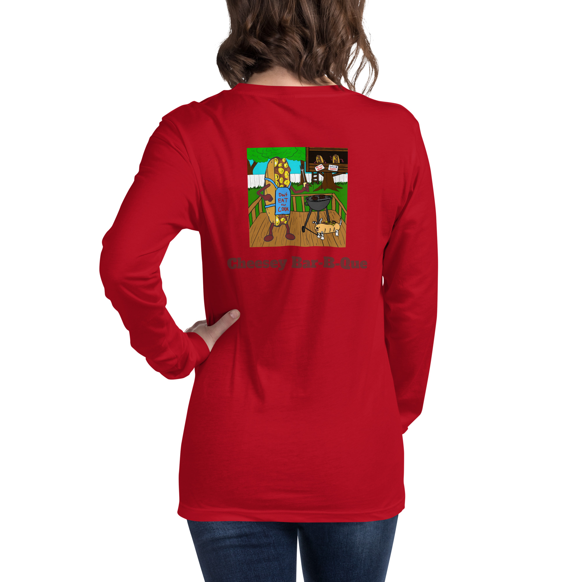 Long Sleeve Shirt - Cheesesteak Life - Amigo Dan - Cheesey Bar-B-Que - Image 6