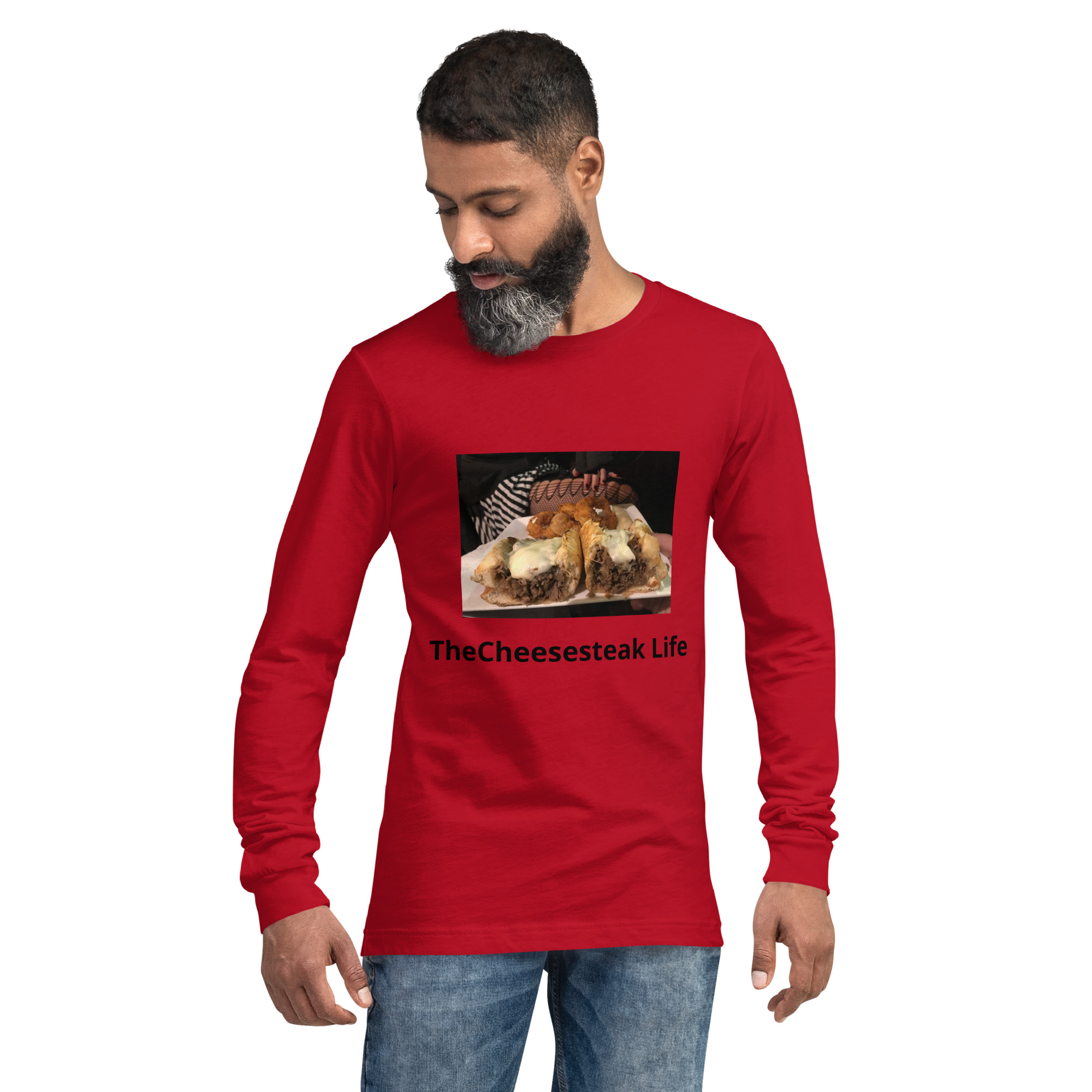 Long Sleeve Tee - Cheesesteak Life - Fishnet Stockings