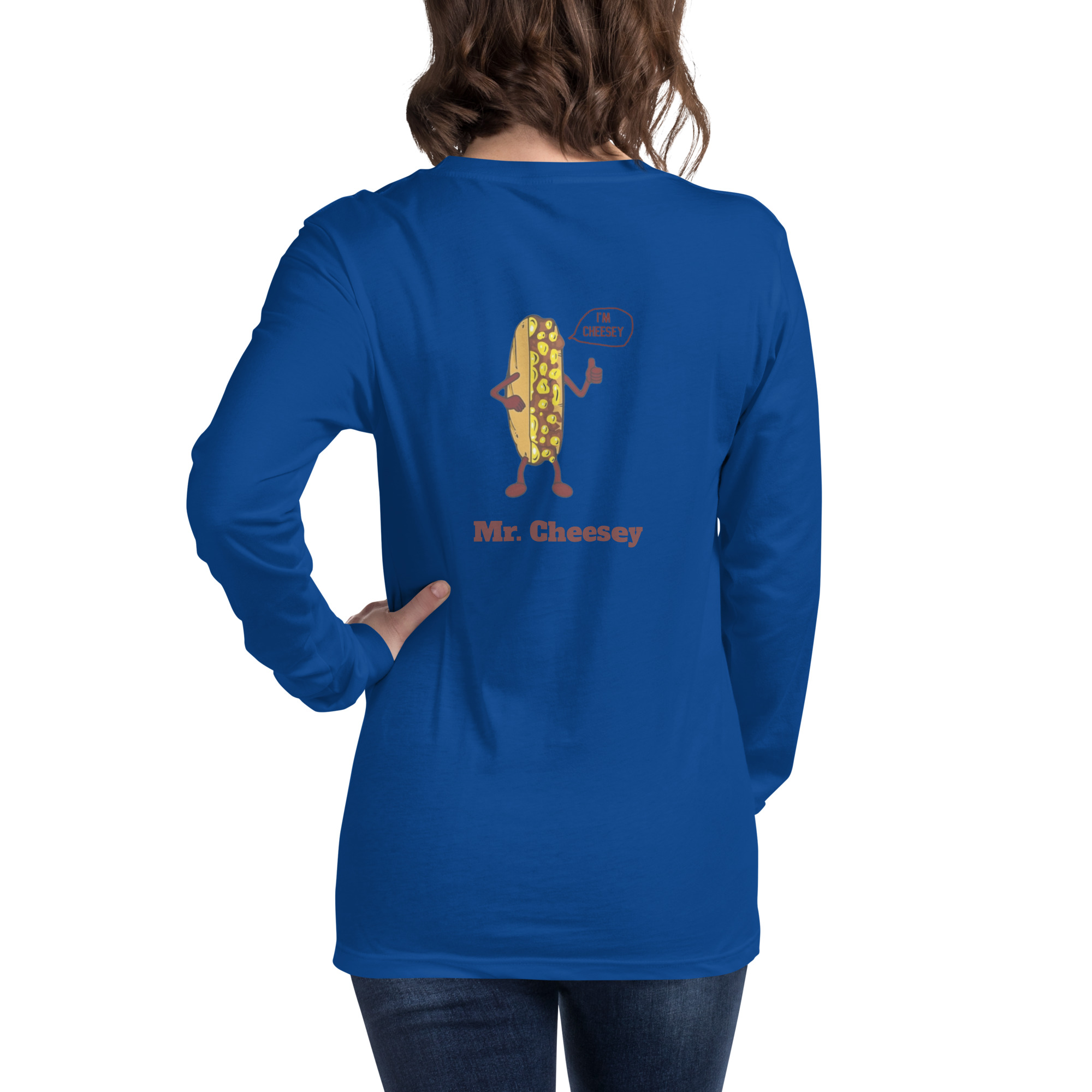 Bella Long Sleeve Tee - Cheesesteak Life - Amigo Dan - Mr. Cheesey - Image 18