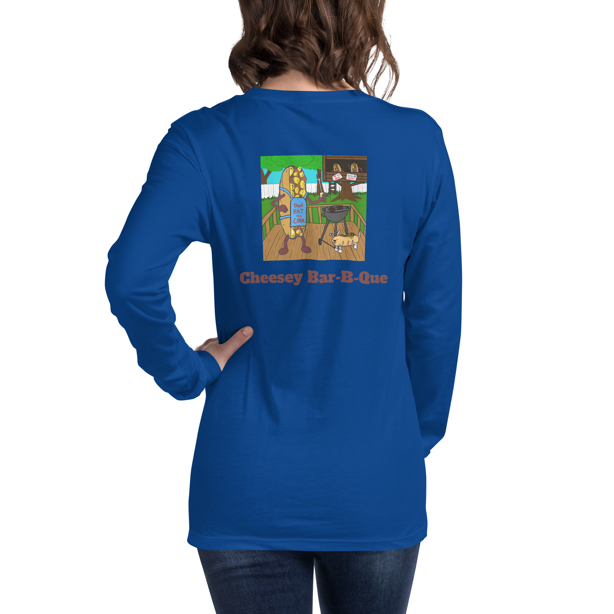 Long Sleeve Shirt - Cheesesteak Life - Amigo Dan - Cheesey Bar-B-Que - Image 10