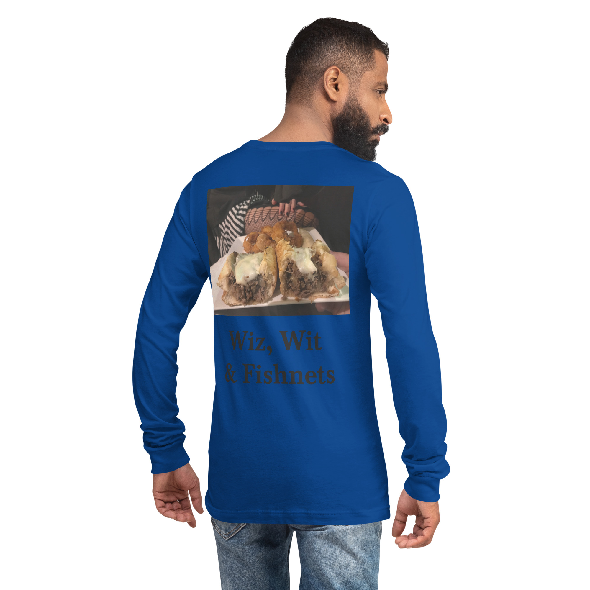 Long Sleeve Tee - Cheesesteak Life - Amigo Dan - Cheesey Fishnet Stockings - Image 10