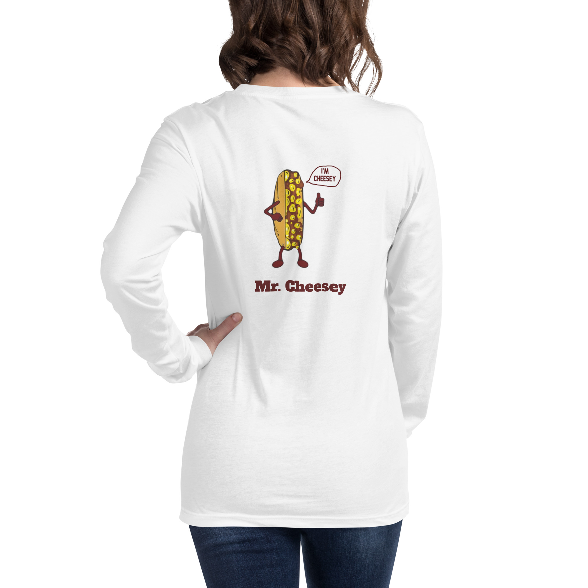 Bella Long Sleeve Tee - Cheesesteak Life - Amigo Dan - Mr. Cheesey - Image 38