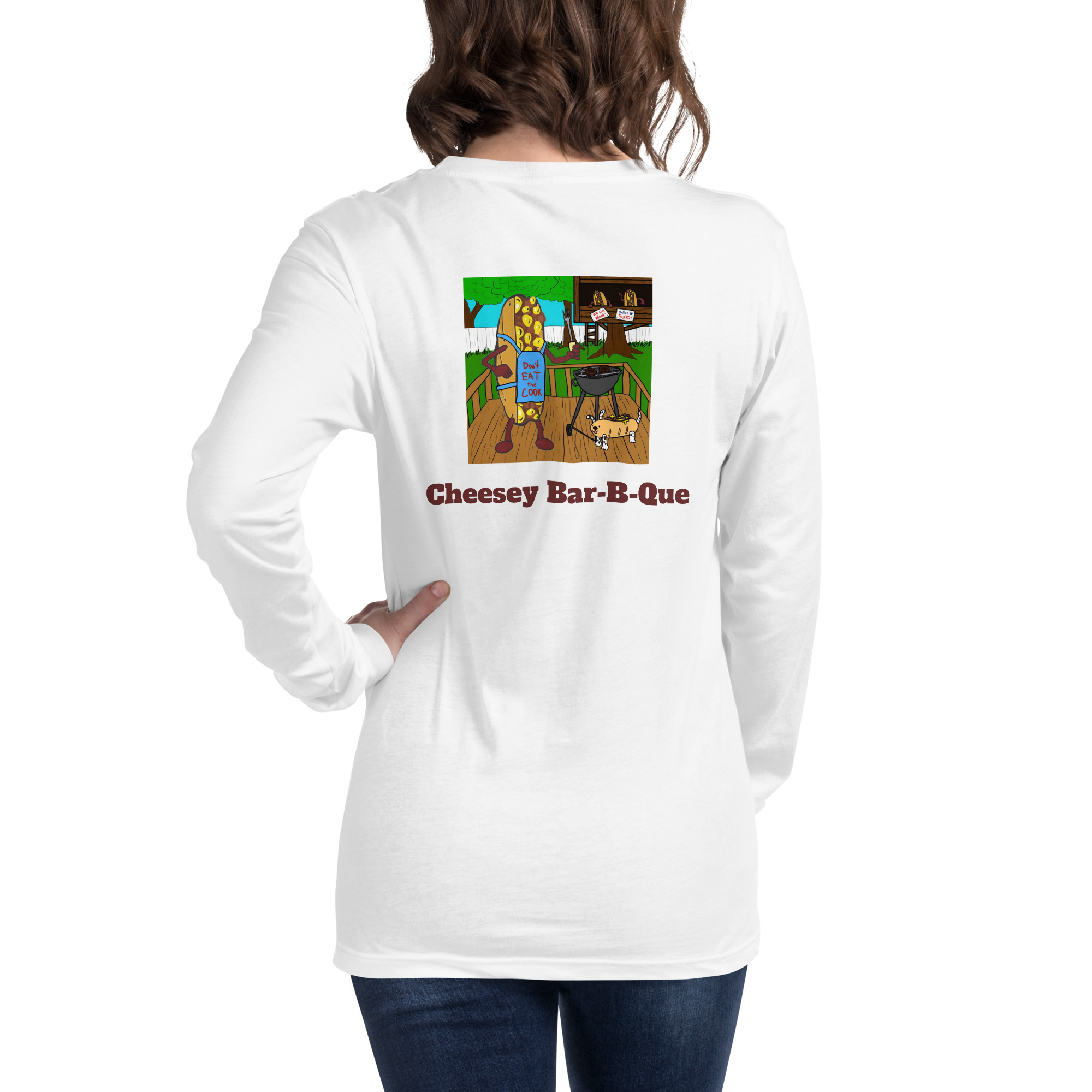 Long Sleeve Shirt - Cheesesteak Life - Amigo Dan - Cheesey Bar-B-Que - Image 20